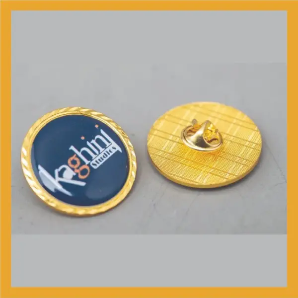 Patterned Edge Lapel Pin