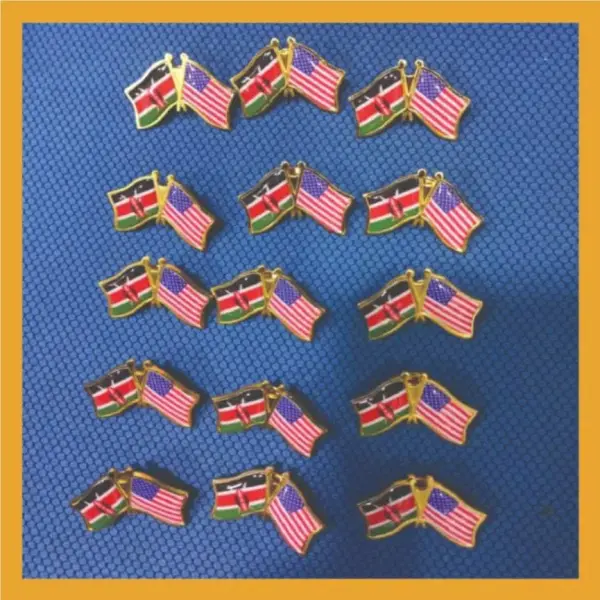 Double-Sided Flag Lapel Pin